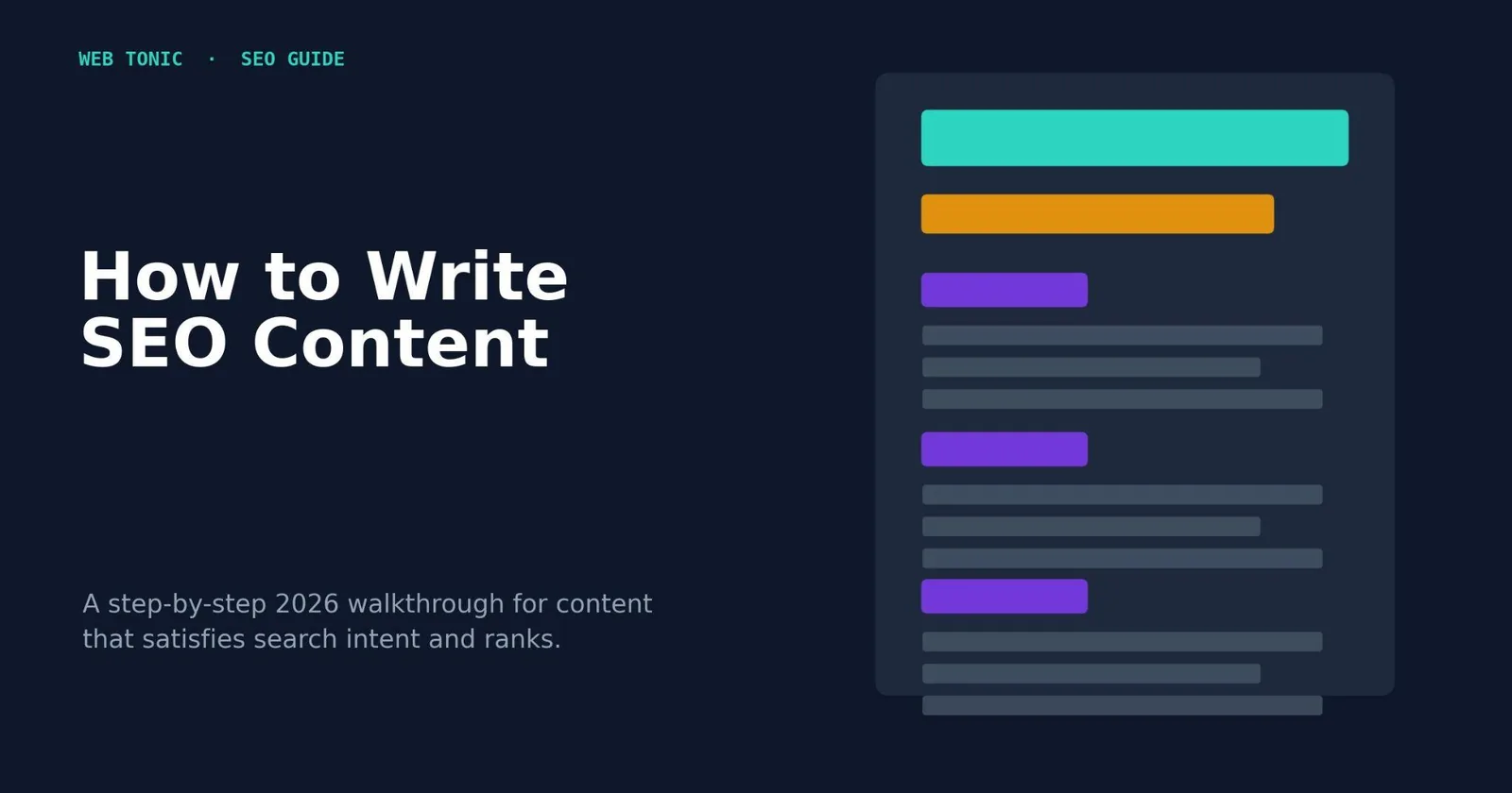 How to Write SEO Content: A Step-by-Step Walkthrough — supporting visual 1