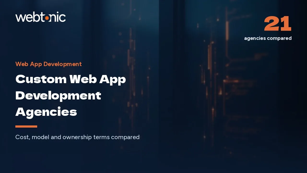 Custom Web App Development: 21 Top Agencies in 2026 — Web Tonic blog thumbnail