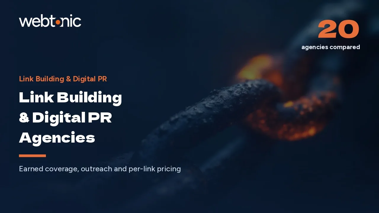 Link Building & Digital PR: 20 Agencies to Know in 2026 — Web Tonic blog thumbnail