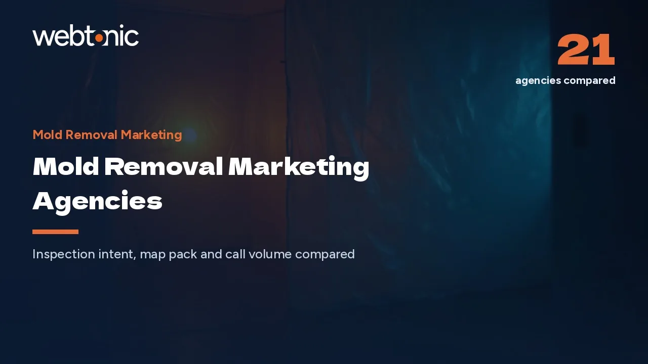 Mold Removal Marketing: 21 Agencies Rated for 2026 — Web Tonic blog thumbnail