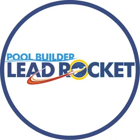 Pool Builder Lead Rocket Logo