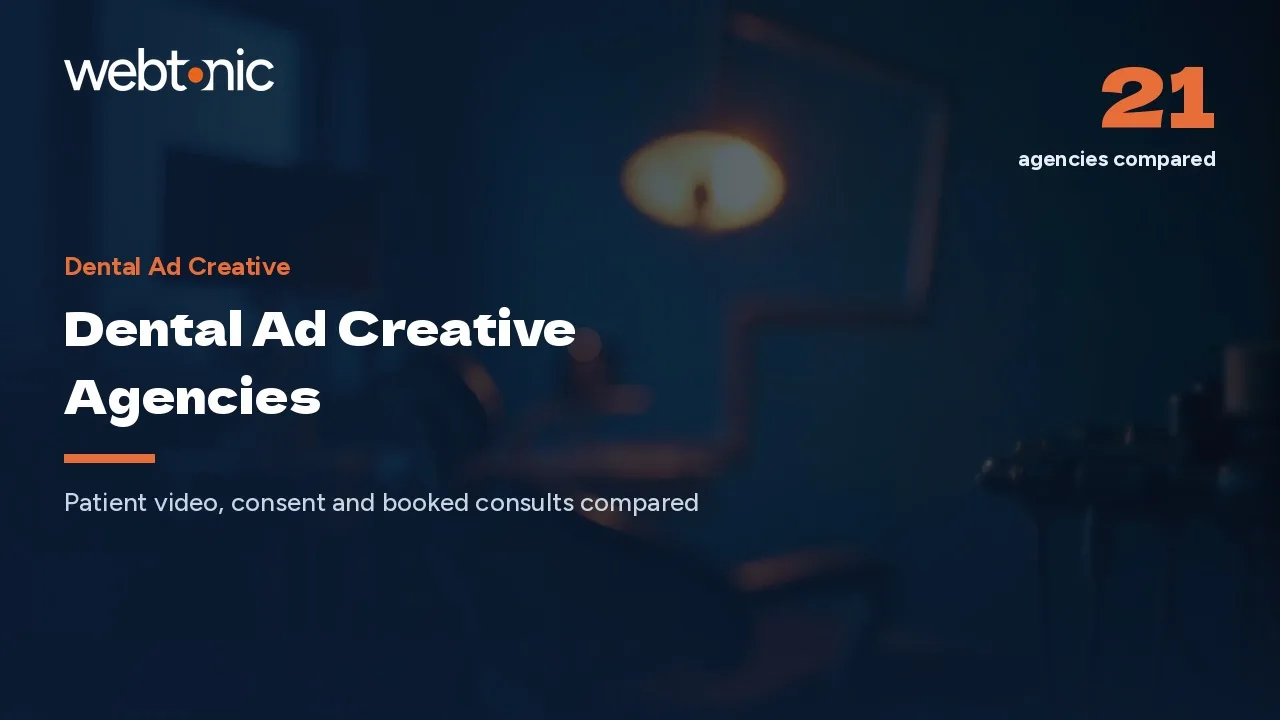 Dental Ad Creative in 2026: 21 Studios That Fill Chairs — Web Tonic blog thumbnail