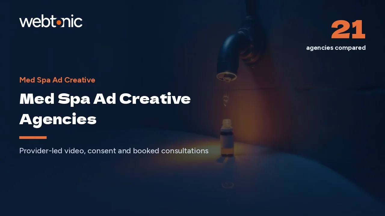 Med Spa Ad Creative in 2026: 21 Studios Behind the Results — Web Tonic blog thumbnail