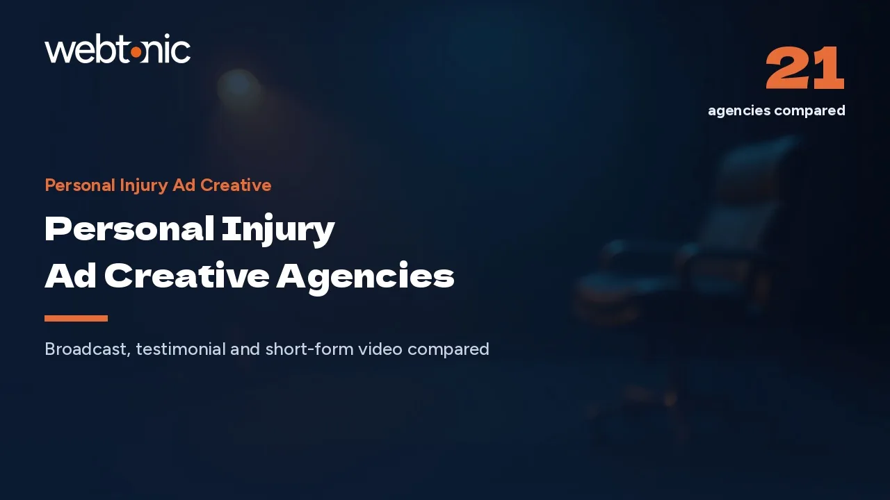 Who Makes the Injury Ads on Your TV? 21 Studios for 2026 — Web Tonic blog thumbnail