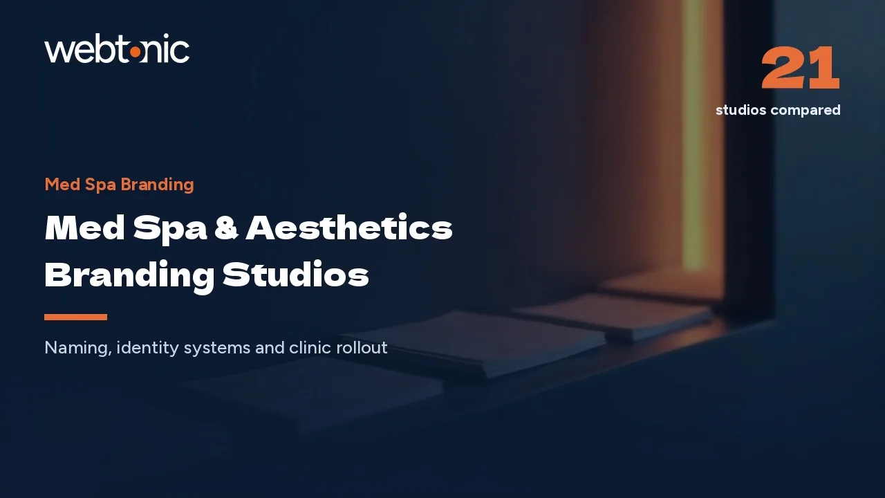 The Look Before the Launch: 21 Med Spa Branding Studios for 2026 — Web Tonic blog thumbnail