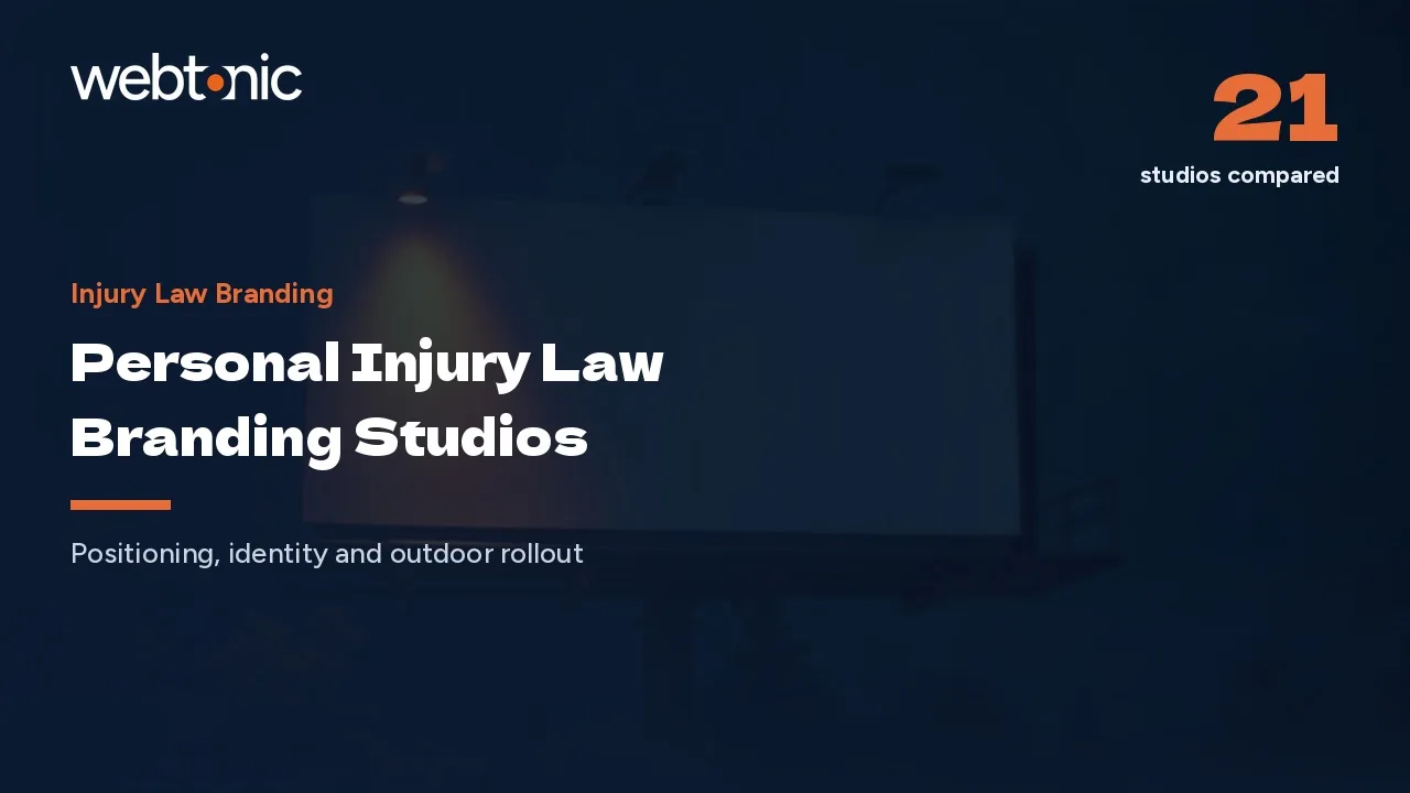 Before the Billboard: 21 Injury Law Branding Studios for 2026 — Web Tonic blog thumbnail