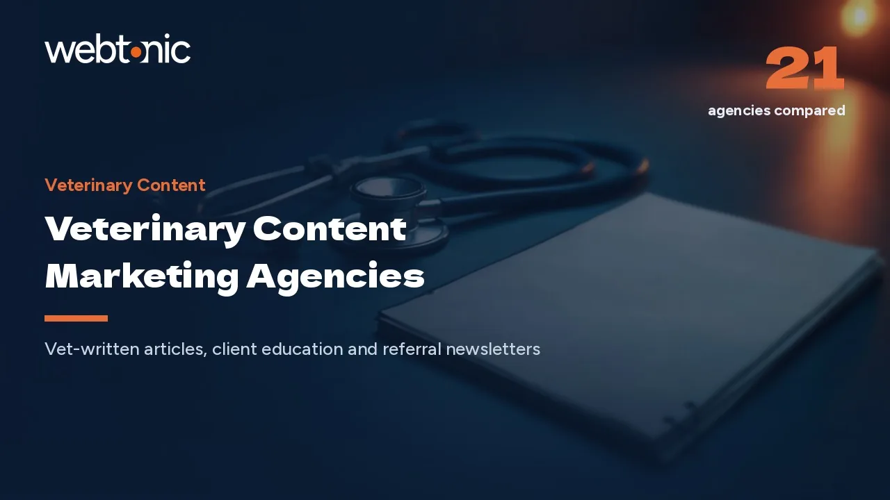 Vet-Written or Not at All: 21 Veterinary Content Agencies in 2026 — Web Tonic blog thumbnail