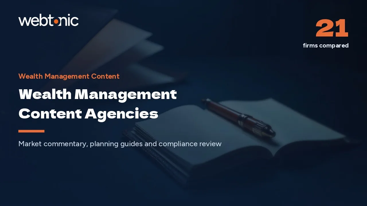Compliance Before Clicks: 21 Wealth Management Content Agencies in 2026 — Web Tonic blog thumbnail