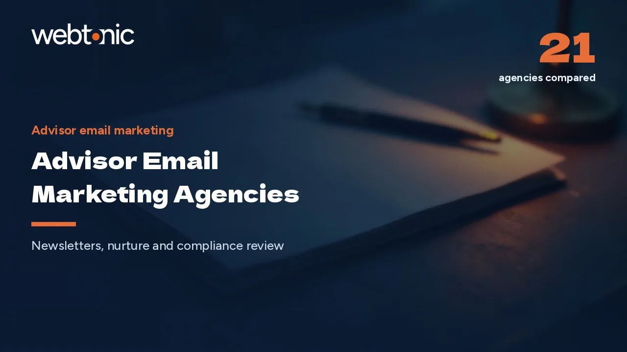 Email Marketing for Financial Advisors: 21 Agencies for 2026 — Web Tonic blog thumbnail