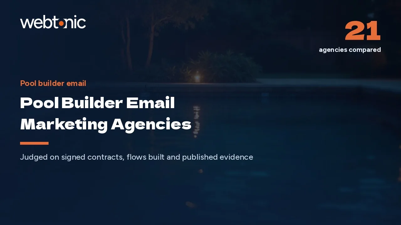 From Quote to Contract: 21 Pool Builder Email Agencies for 2026 — Web Tonic blog thumbnail