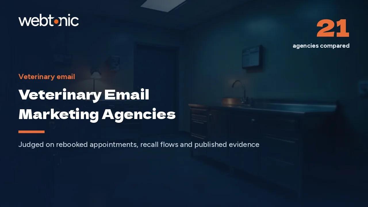 Recall, Rebook, Repeat: 21 Veterinary Email Agencies in 2026 — Web Tonic blog thumbnail
