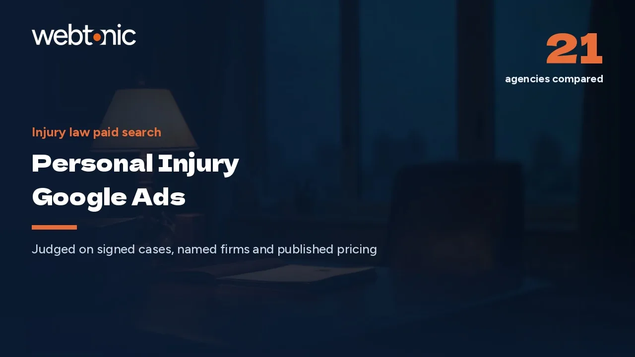 Injury Clicks Cost $150: 21 Google Ads Agencies for 2026 — Web Tonic blog thumbnail
