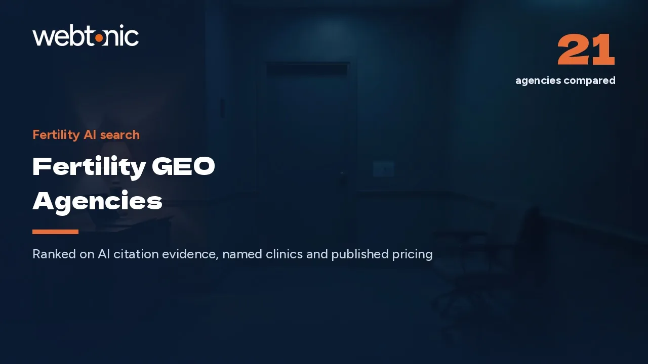 Fertility GEO in 2026: 21 Agencies, Audited — Web Tonic blog thumbnail