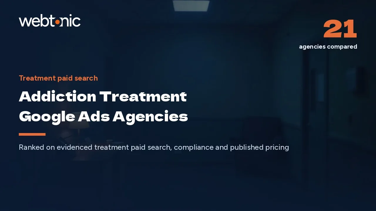 LegitScript First: 21 Treatment Google Ads Agencies in 2026 — Web Tonic blog thumbnail