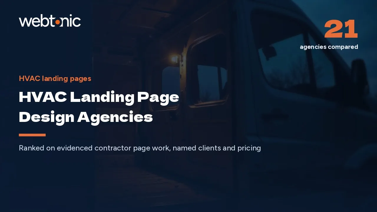 Booked by July: 21 HVAC Landing Page Agencies for 2026 — Web Tonic blog thumbnail