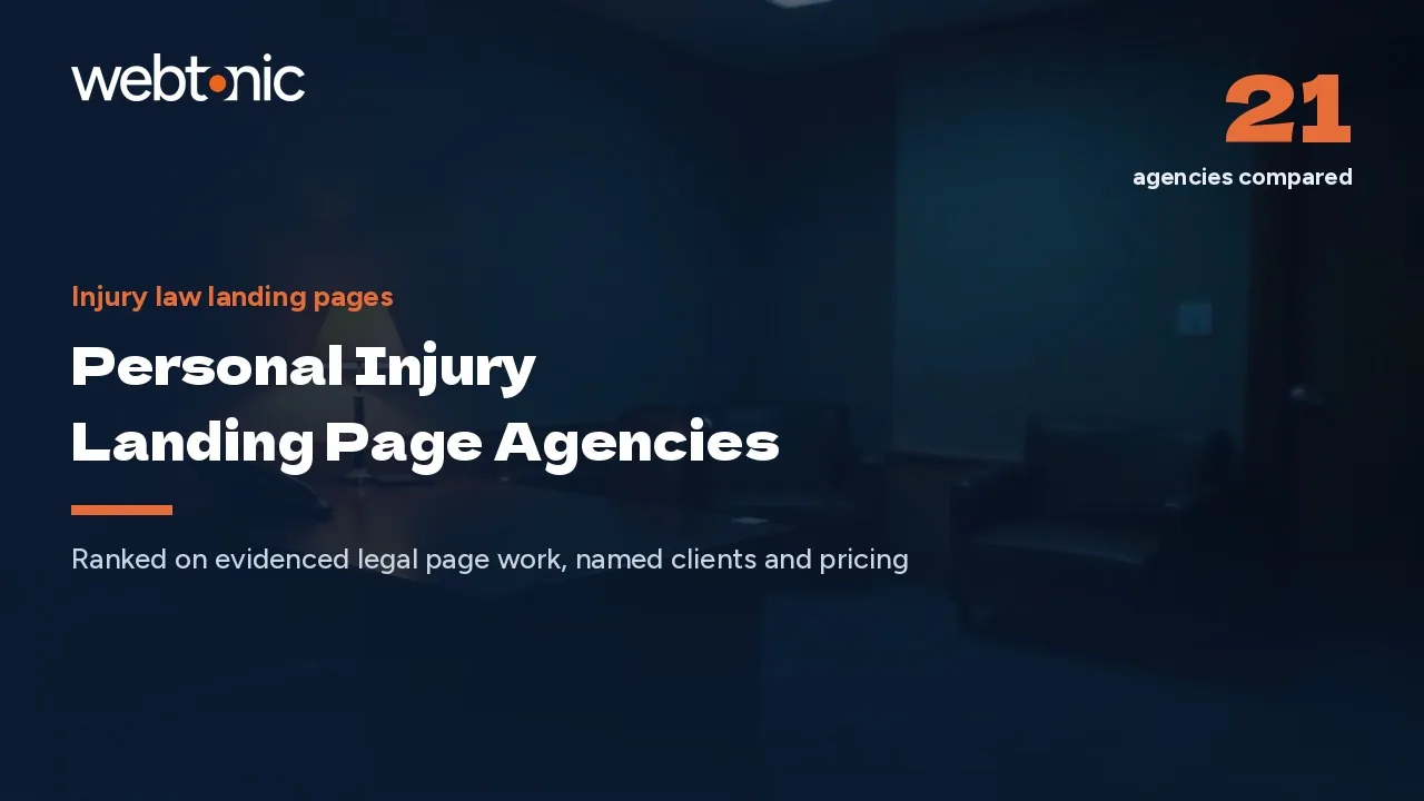 Signed Cases, Not Form Fills: 21 PI Page Agencies (2026) — Web Tonic blog thumbnail