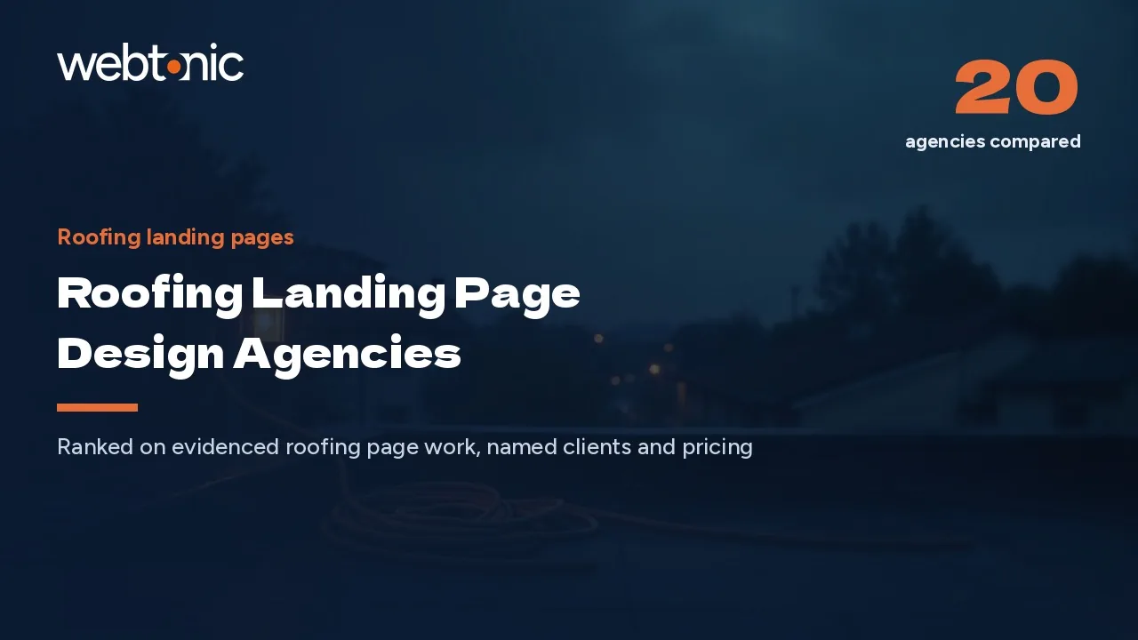 Before the Hail Lands: 20 Roofing Page Agencies for 2026 — Web Tonic blog thumbnail