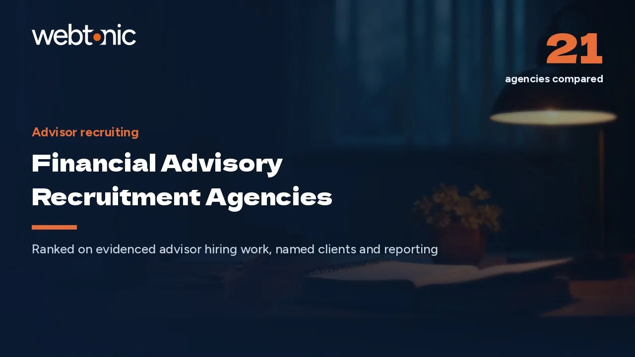 Advisor Recruiting in 2026: 21 Agencies Worth a Call — Web Tonic blog thumbnail