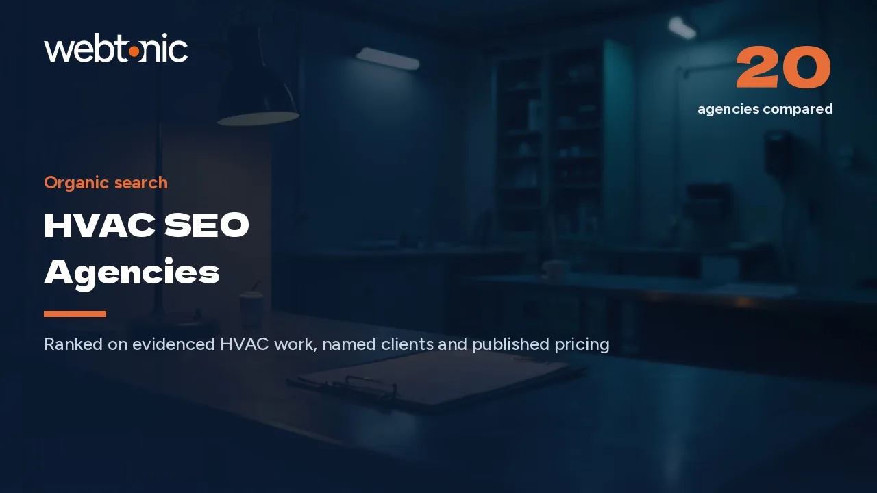 The Call Goes to the Map Pack: 20 HVAC SEO Agencies, 2026 — Web Tonic blog thumbnail
