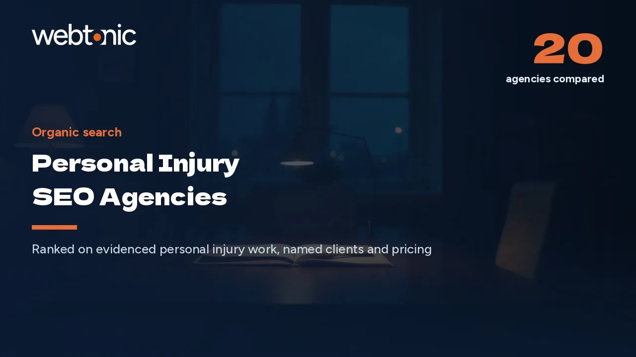 Top Three or Nothing: 20 Injury Law SEO Agencies in 2026 — Web Tonic blog thumbnail