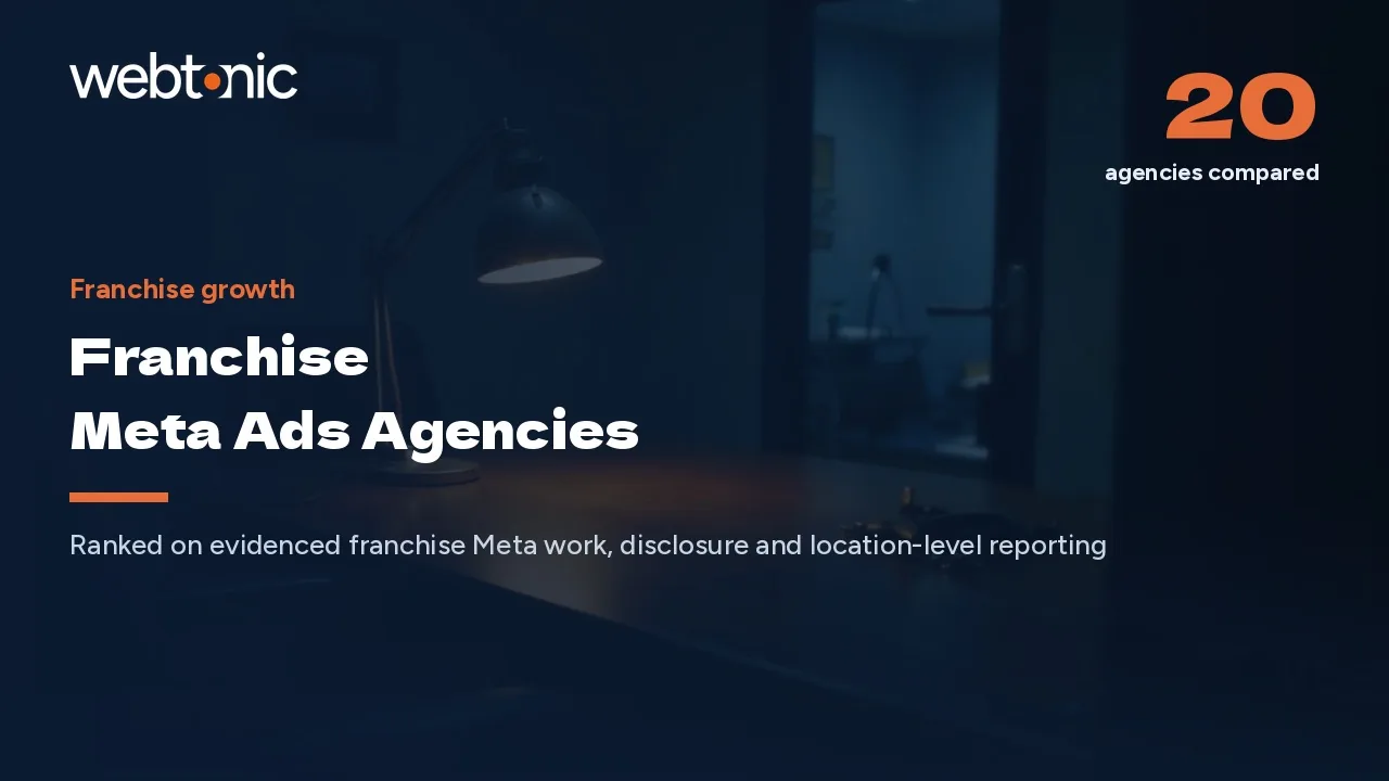 Seventy-Seven Percent of Franchise Leads: 20 Meta Agencies for 2026 — Web Tonic blog thumbnail