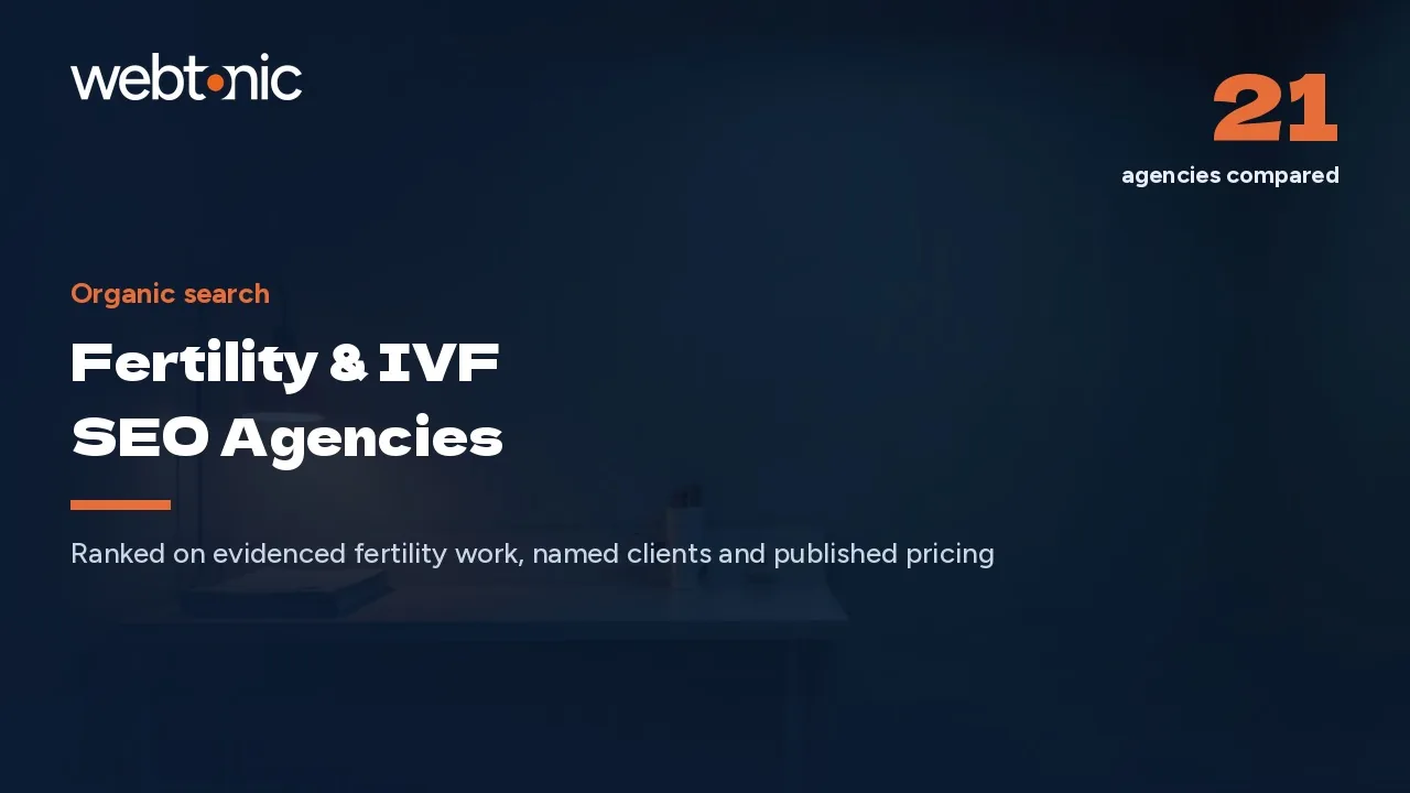 A Nine-Month Search: 21 Fertility SEO Agencies for 2026 — Web Tonic blog thumbnail
