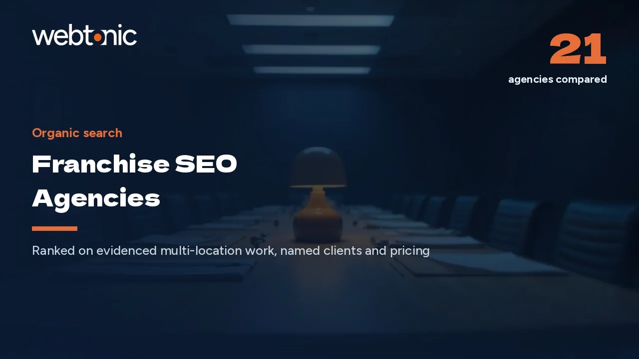 One Brand, Hundreds of Map Pins: 21 Franchise SEO Agencies 2026 — Web Tonic blog thumbnail