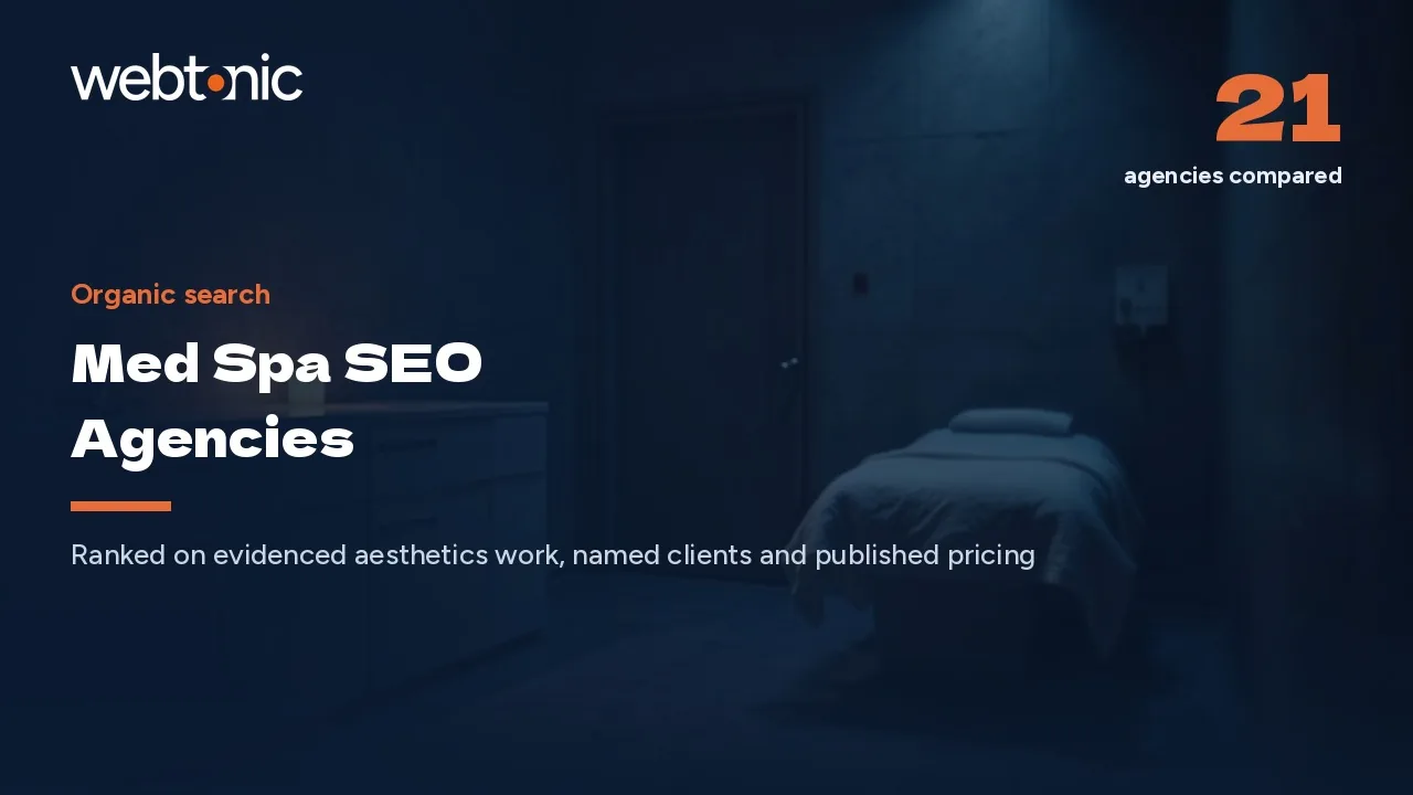Ranked by Treatment: 21 Med Spa SEO Agencies for 2026 — Web Tonic blog thumbnail