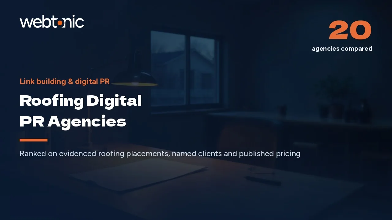 Storm Stories, Earned Links: 20 Roofing PR Agencies for 2026 — Web Tonic blog thumbnail