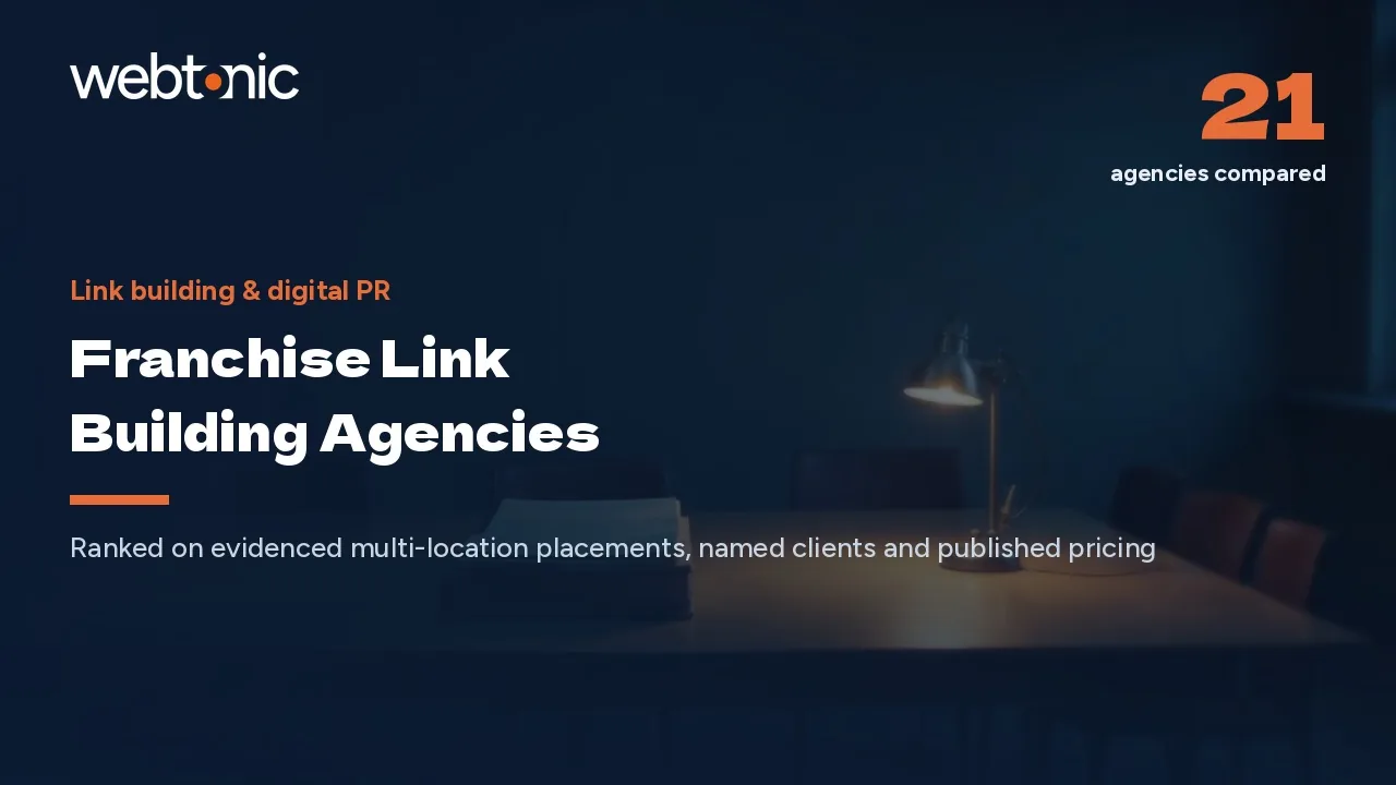 Corporate Links or Local Links? 21 Franchise PR Firms in 2026 — Web Tonic blog thumbnail