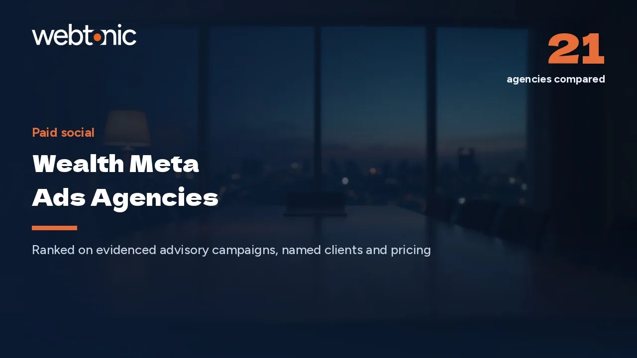 Creative Dies at 26 Days: 21 Wealth Meta Ads Firms in 2026 — Web Tonic blog thumbnail