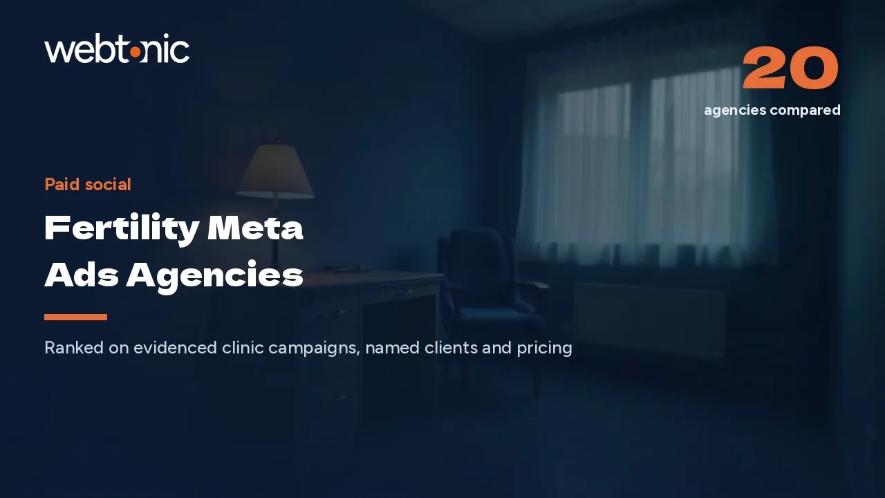 IVF Ads Outperform Healthcare 2.5x: 20 Meta Agencies, 2026 — Web Tonic blog thumbnail