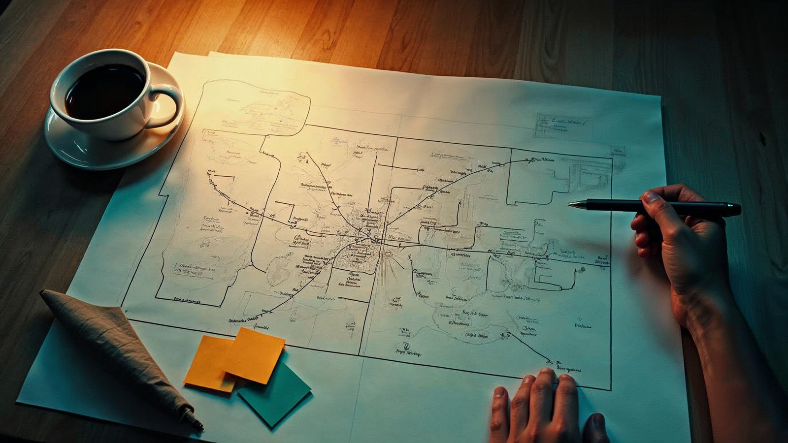 Sitemap and page intent, agreed before design starts