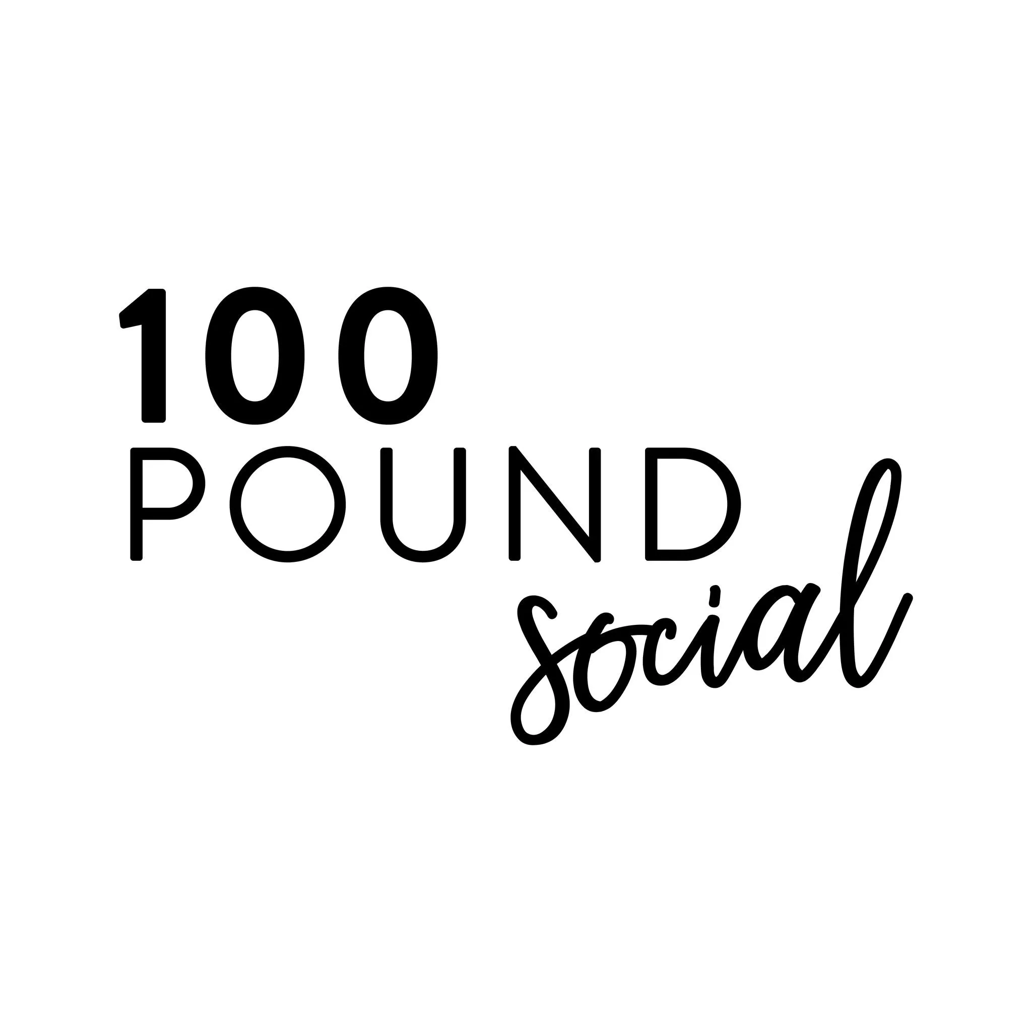100 Pound Social Logo