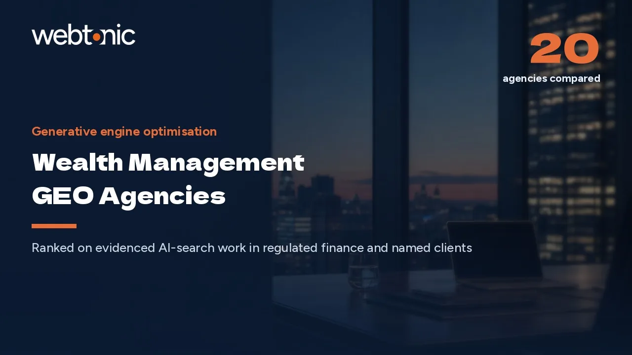 Wealth Management GEO Agencies, Ranked for 2026 — Web Tonic blog thumbnail