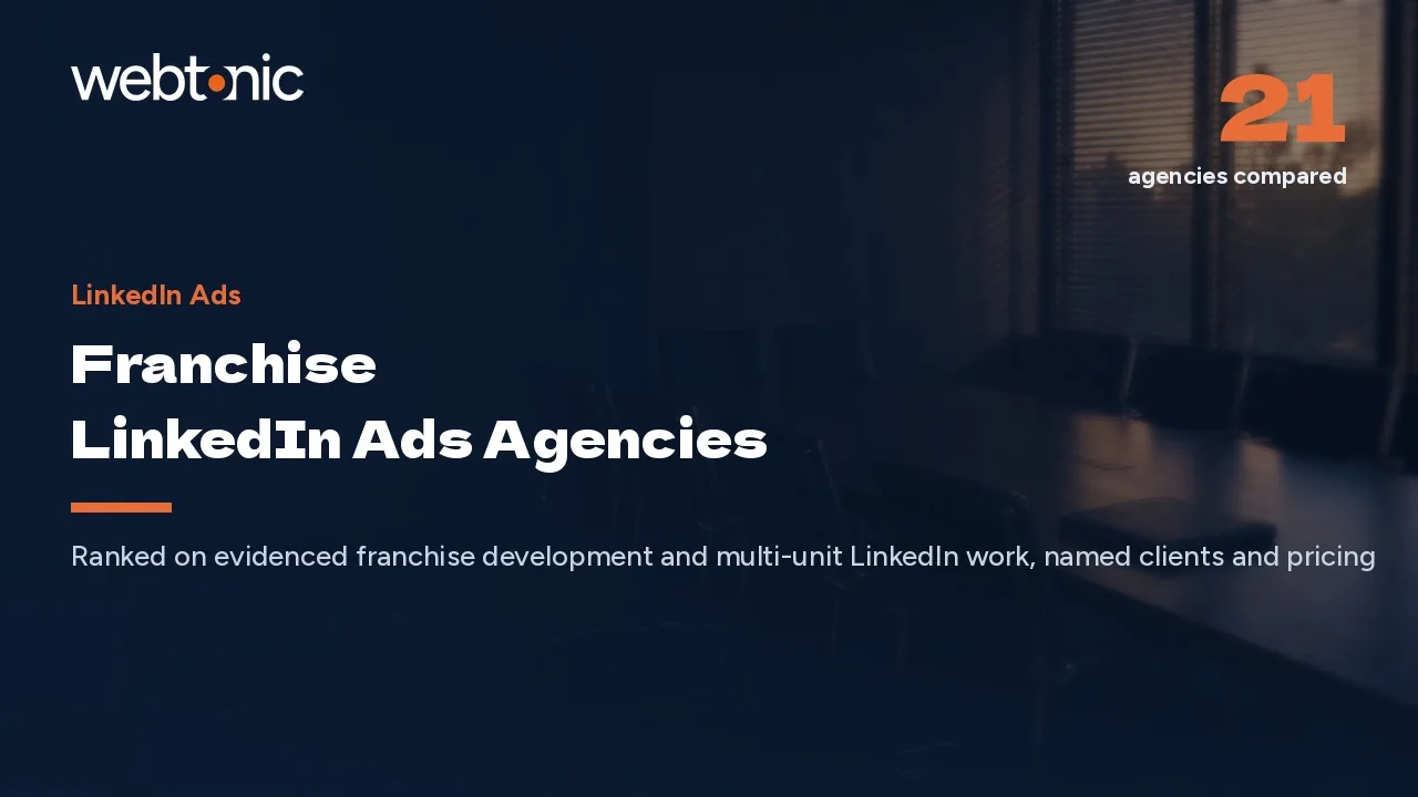 272 Days to a Signed Territory: 21 Franchise LinkedIn Agencies (2026) — Web Tonic blog thumbnail