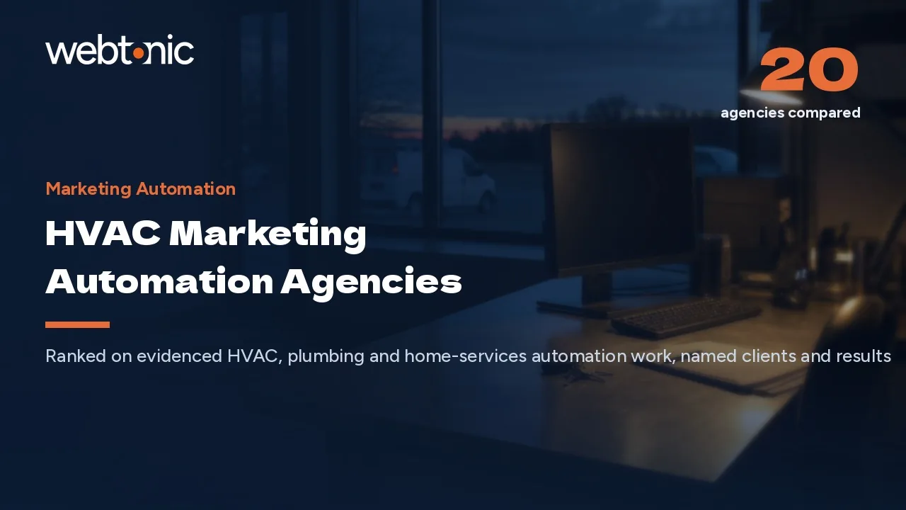 98% Open, 45% Reply: 20 HVAC Automation Agencies (2026) — Web Tonic blog thumbnail