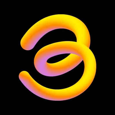 black n orange Logo