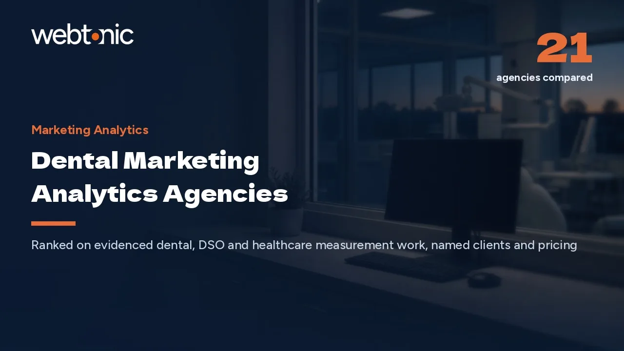 Which Channel Booked That Patient? 21 Dental Analytics Firms (2026) — Web Tonic blog thumbnail