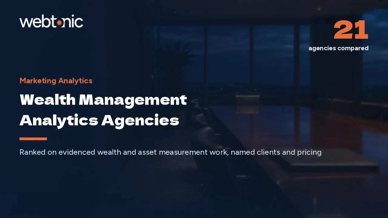 Funded Accounts, Not Form Fills: 21 Wealth Analytics Agencies (2026) — Web Tonic blog thumbnail