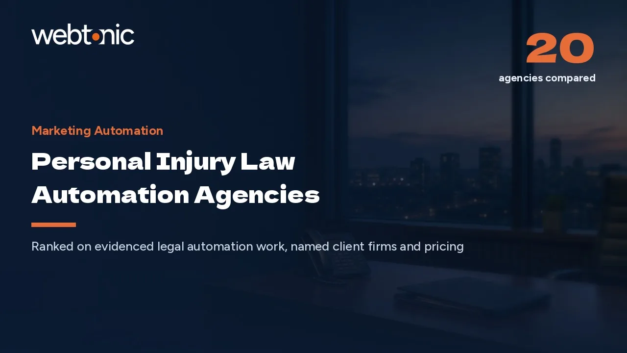 Before the Second Firm Calls Back: 20 PI Automation Agencies (2026) — Web Tonic blog thumbnail