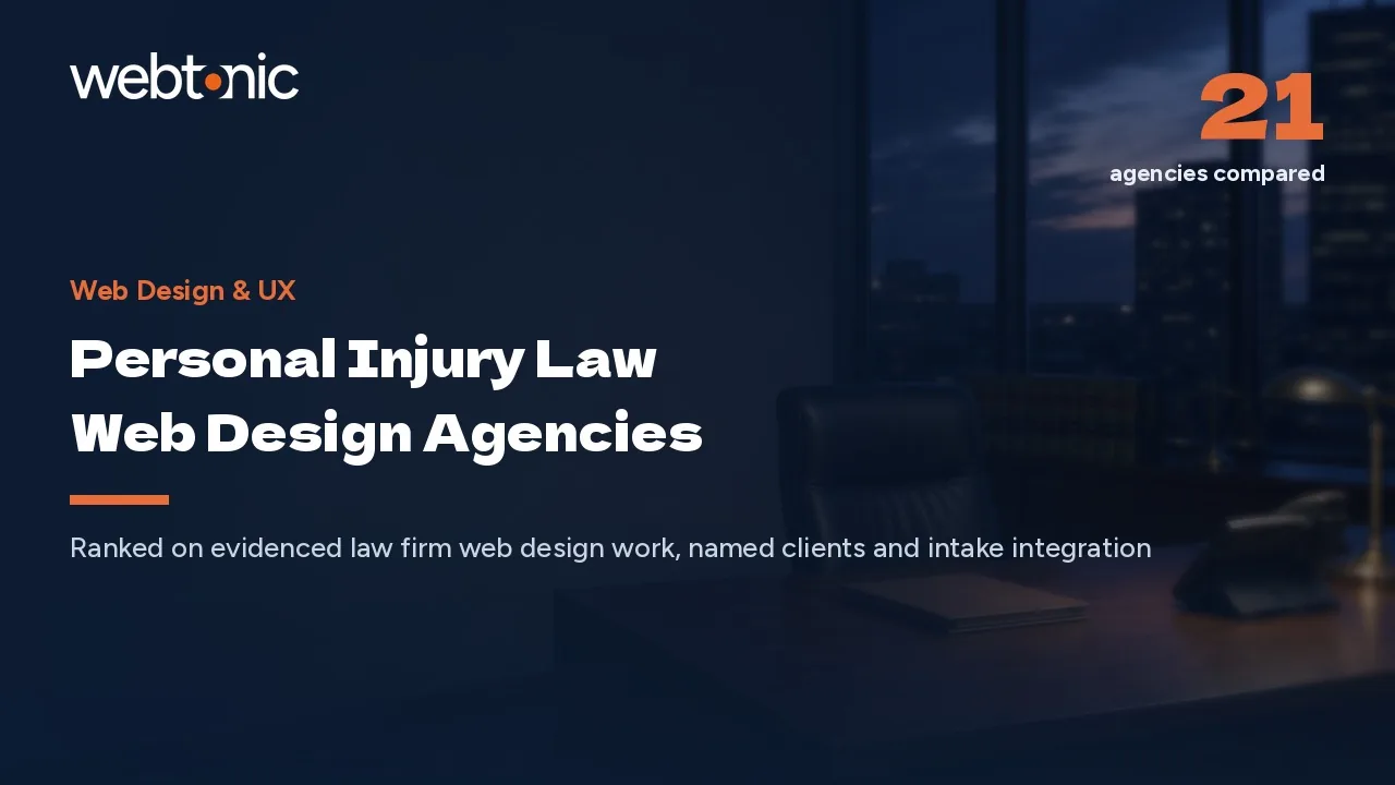 Who Owns Your Intake Integration? 21 Injury Law Web Design Agencies (2026) — Web Tonic blog thumbnail