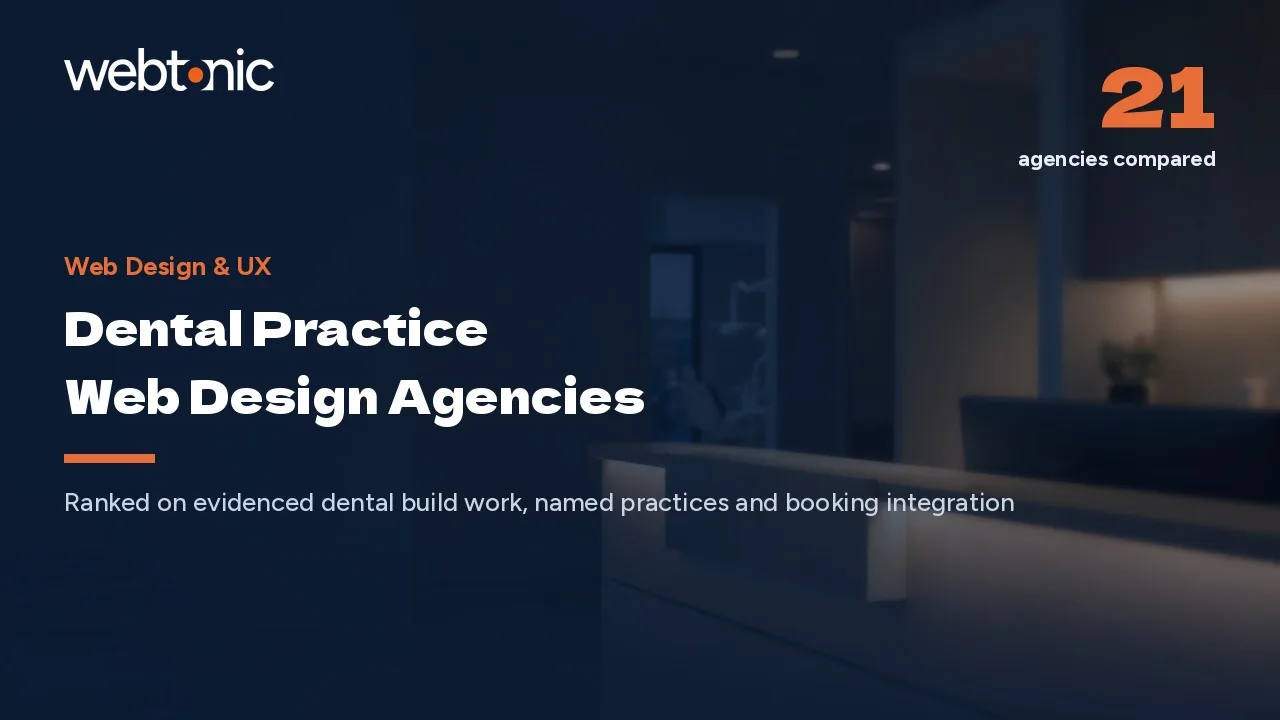 Online Booking or a Ringing Phone: 21 Dental Web Design Agencies (2026) — Web Tonic blog thumbnail