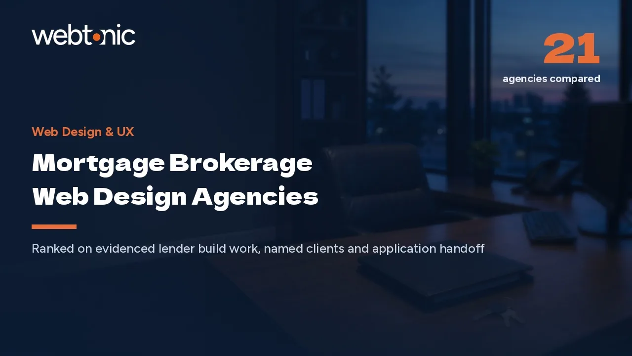 Sixteen Seconds to Under One: 21 Mortgage Web Design Agencies (2026) — Web Tonic blog thumbnail