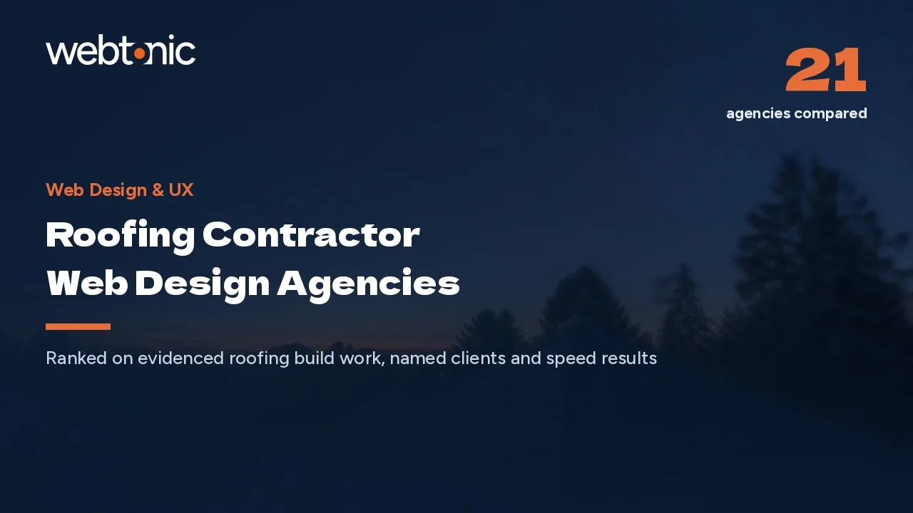 Six in Ten Roofing Sites Fail WCAG: 21 Web Design Agencies (2026) — Web Tonic blog thumbnail