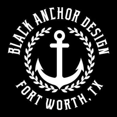 Black Anchor Design Logo