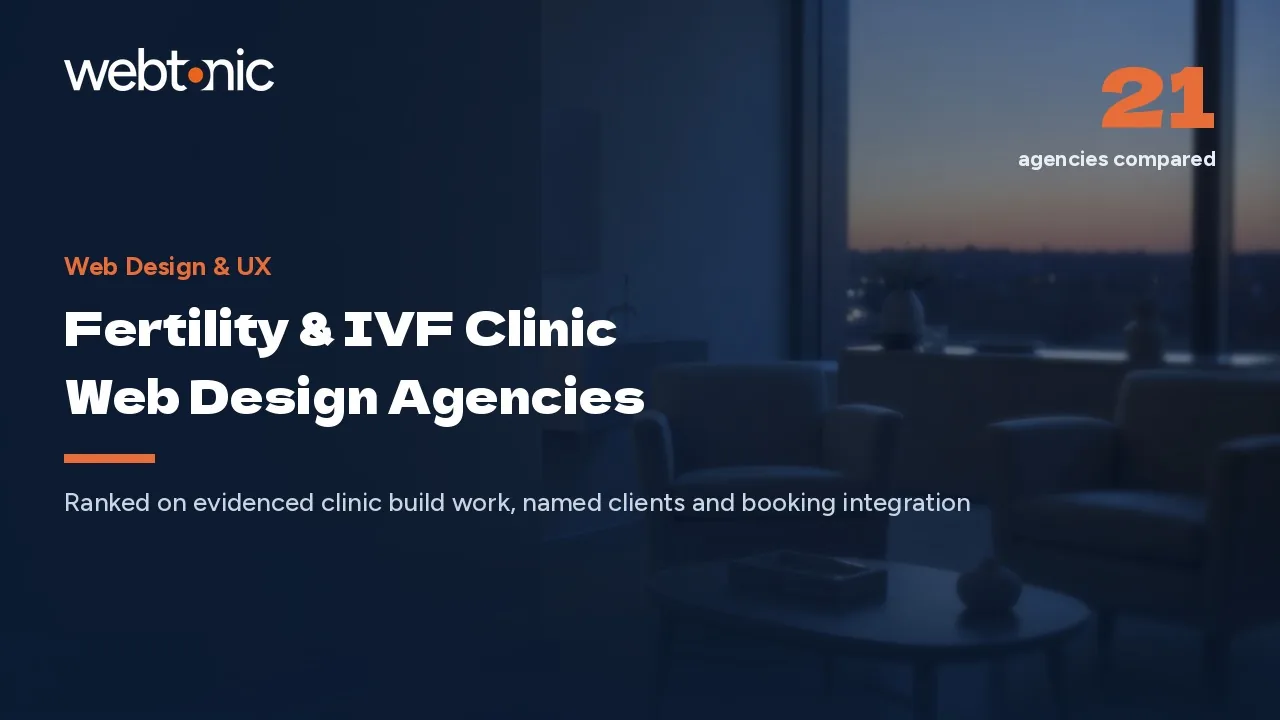 Nineteen of Twenty Name a Clinic: 21 Fertility Web Design Agencies (2026) — Web Tonic blog thumbnail