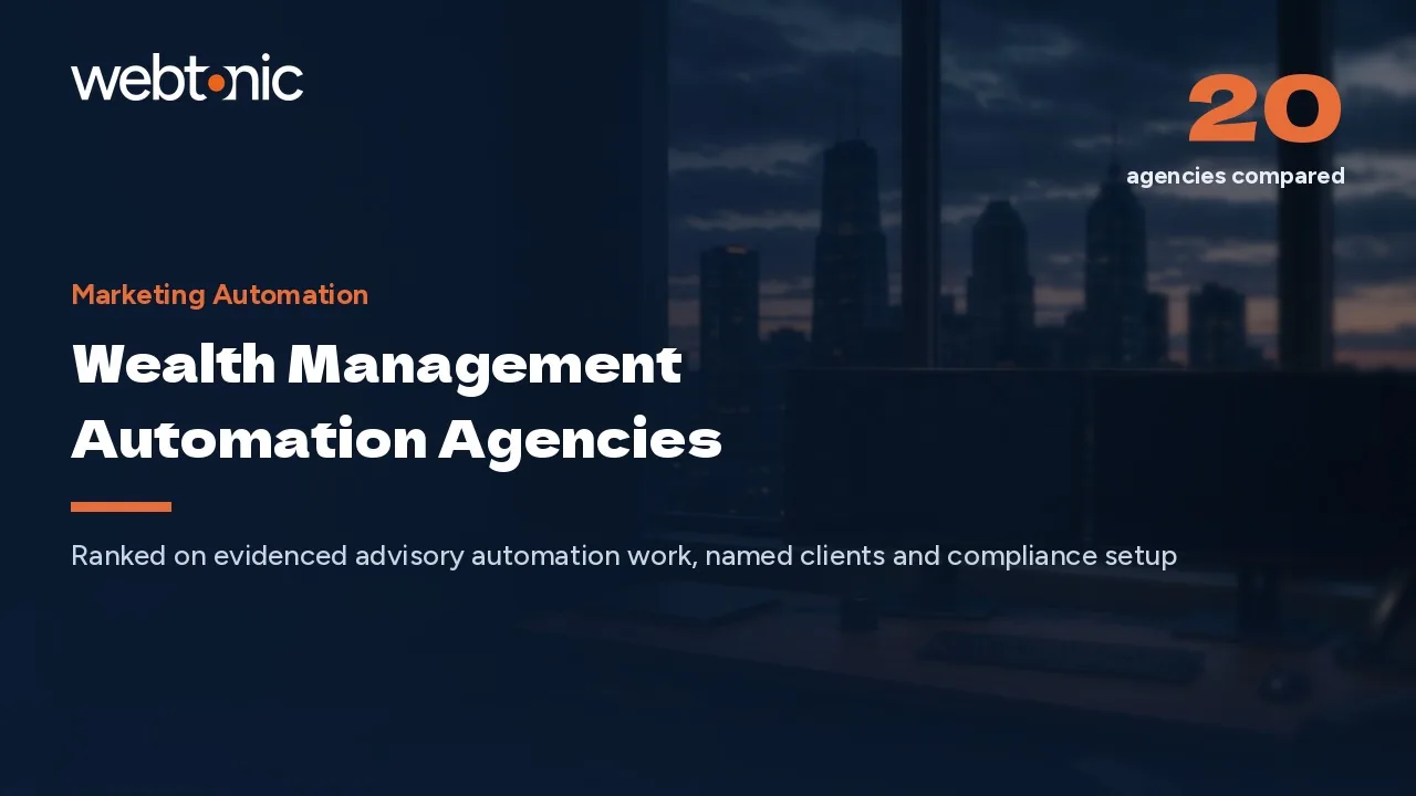 A Buyer's Guide to Advisory Automation: 20 Wealth Management Agencies (2026) — Web Tonic blog thumbnail
