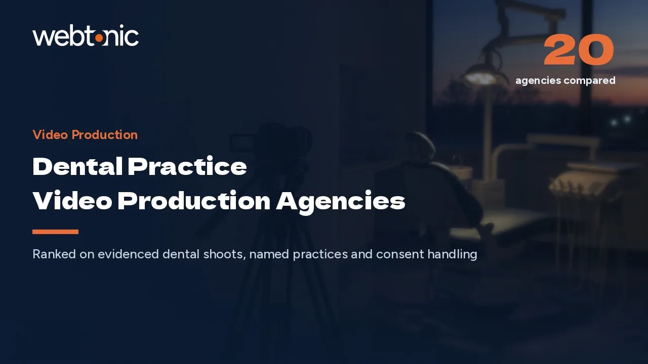 $6,000-$12,000 for One Overview Video: 20 Dental Video Studios (2026) — Web Tonic blog thumbnail