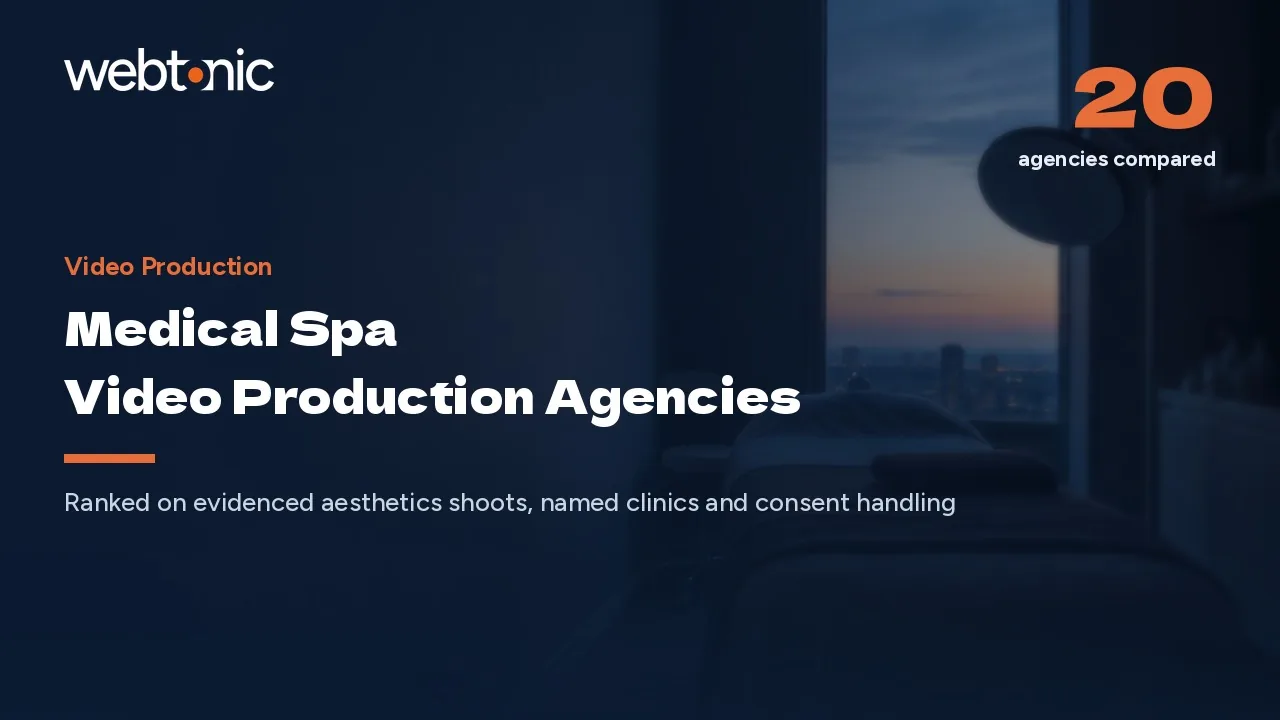 Ranked for Aesthetics Footage and Consent: 20 Med Spa Video Studios (2026) — Web Tonic blog thumbnail